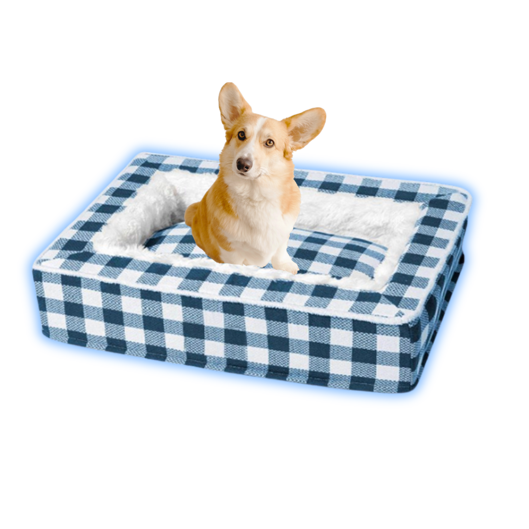 Calming Dog Bed Dog Pillow Comfortable & Soothing Bed With Washable Cover