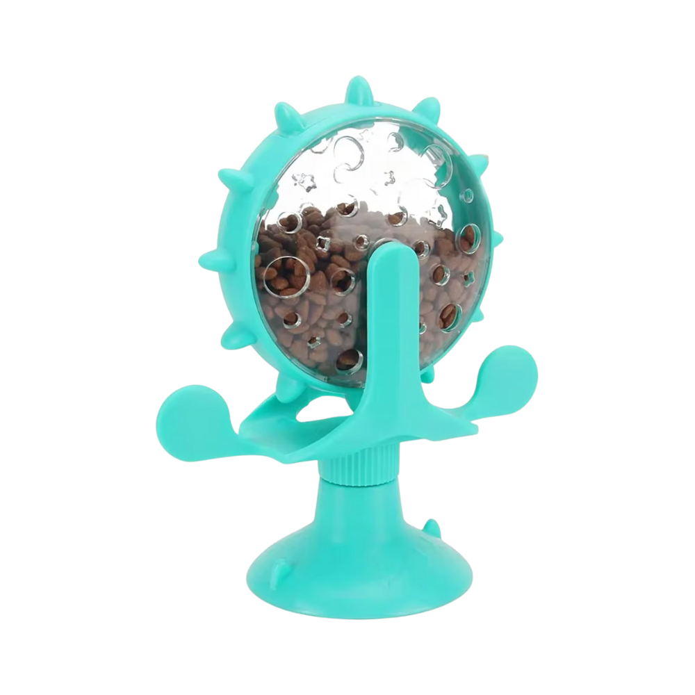 Food Spinning Windmill Interactive Slow Feeder Toy For Dogs & Cats