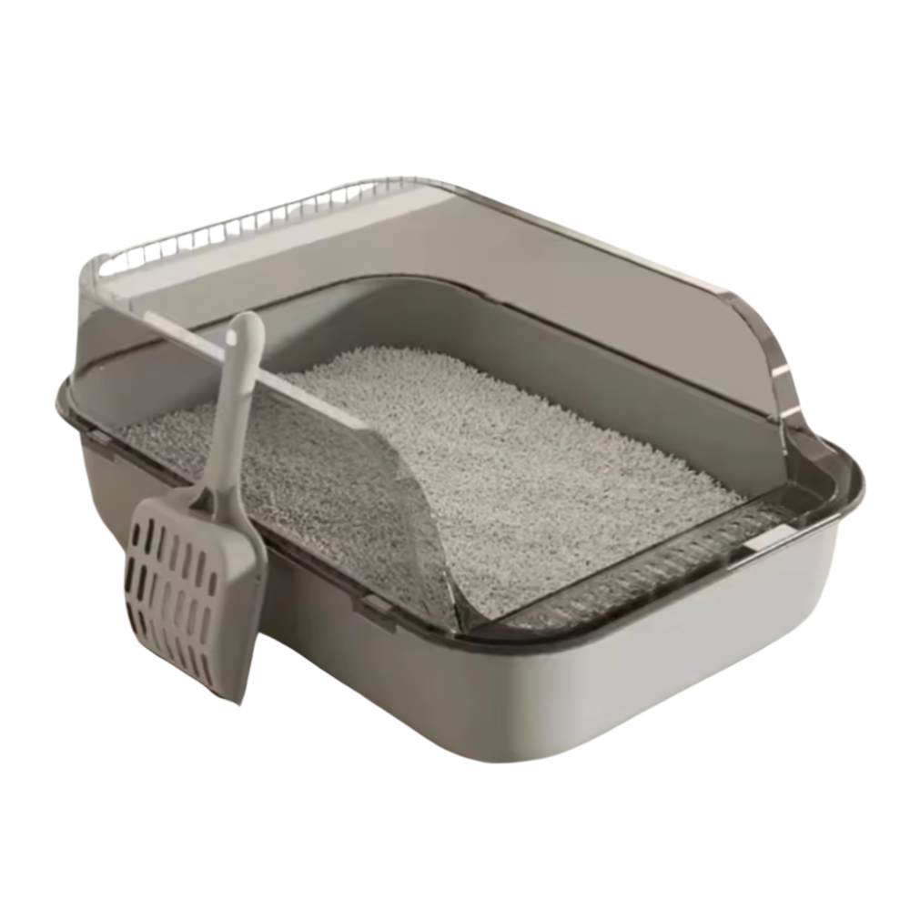 Enclosed Cat Litter Box, Pull-Out Tray & Stylish Design