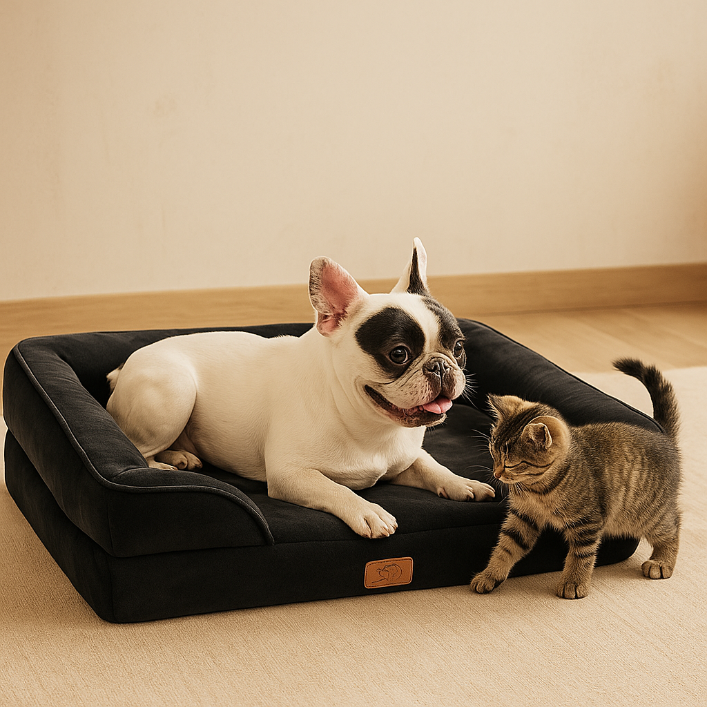 Orthopedic Dog Bed with Firm Foam Comfort for Senior Dogs