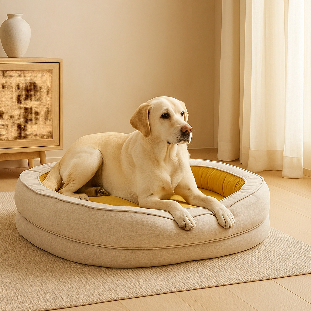 Orthopedic Dog Bed | Washable Cover with Waterproof Lining For Large Breeds