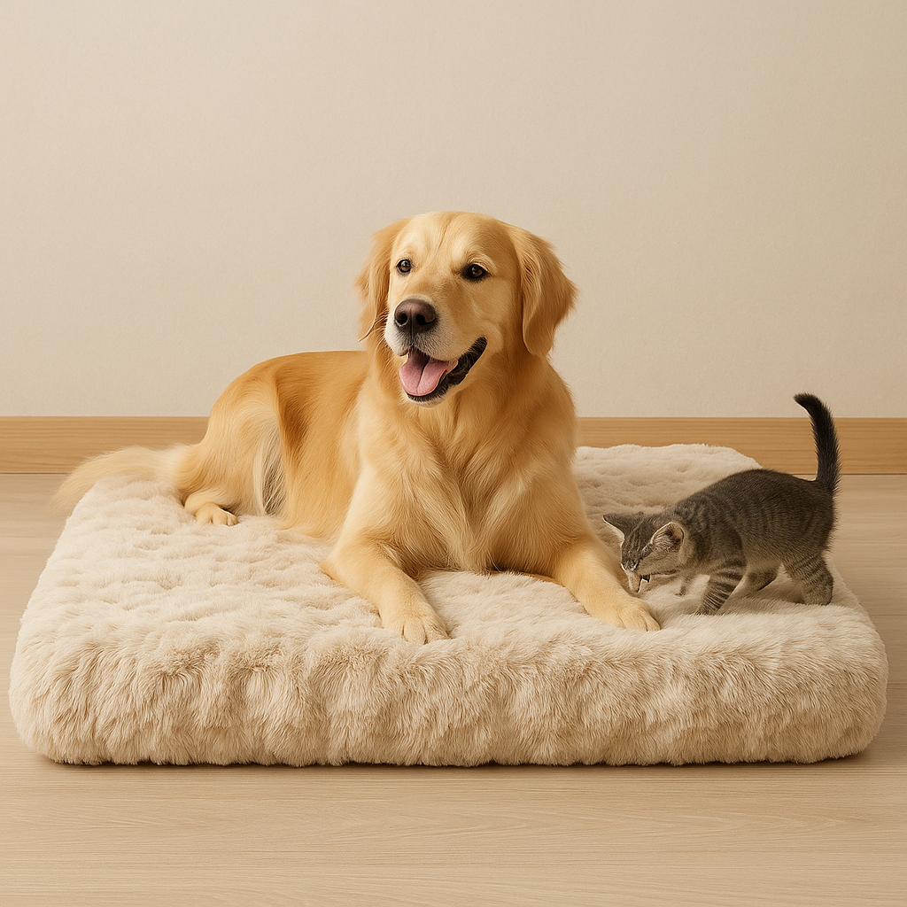 Dog Plush Mattress | Washable Mattress For Large Dogs