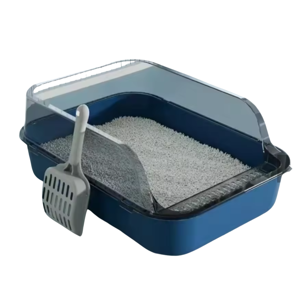 Enclosed Cat Litter Box, Pull-Out Tray & Stylish Design
