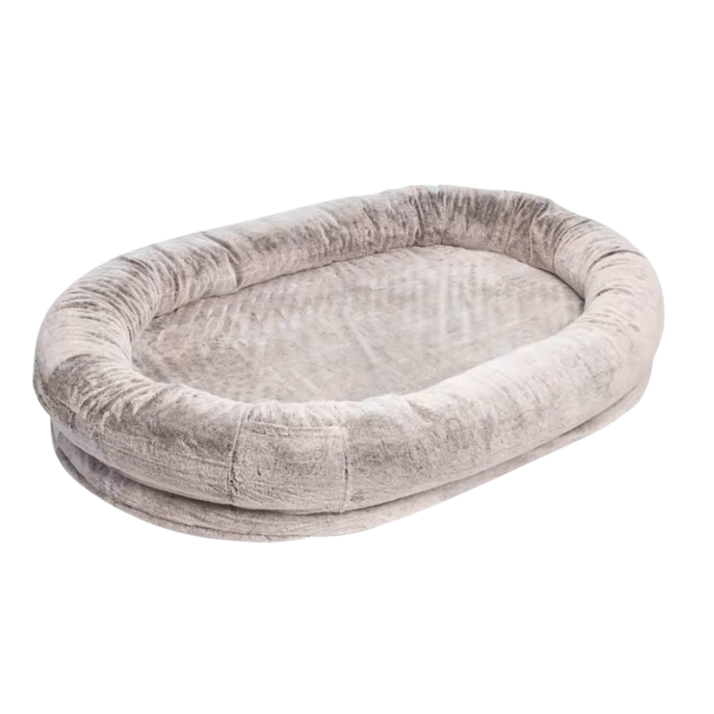Dog Bed for Humans Oversized Plush Lounge Bed with Memory Foam Support