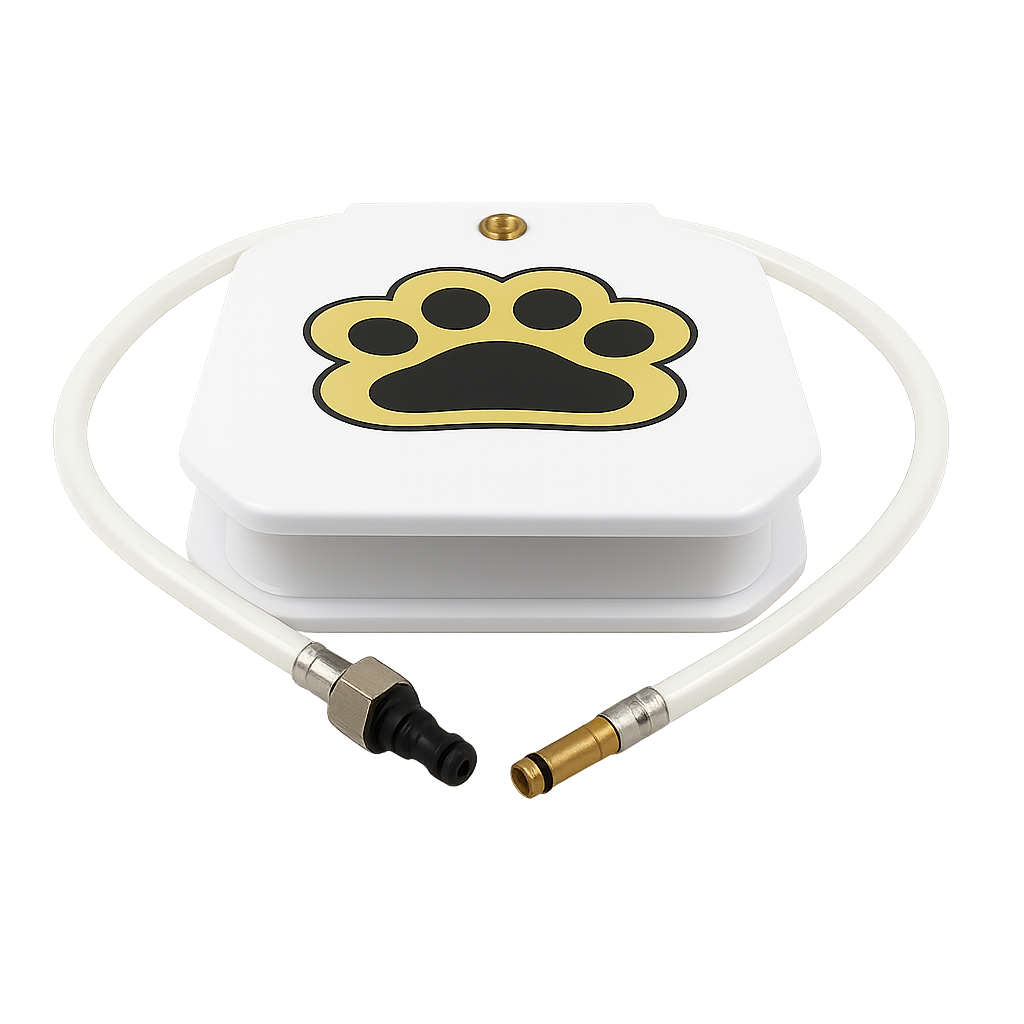 Dog Water Fountain Interactive Pedal Fountain for Outdoor & Cooling