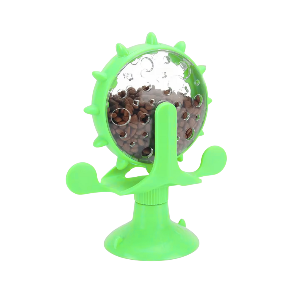 Food Spinning Windmill Interactive Slow Feeder Toy For Dogs & Cats