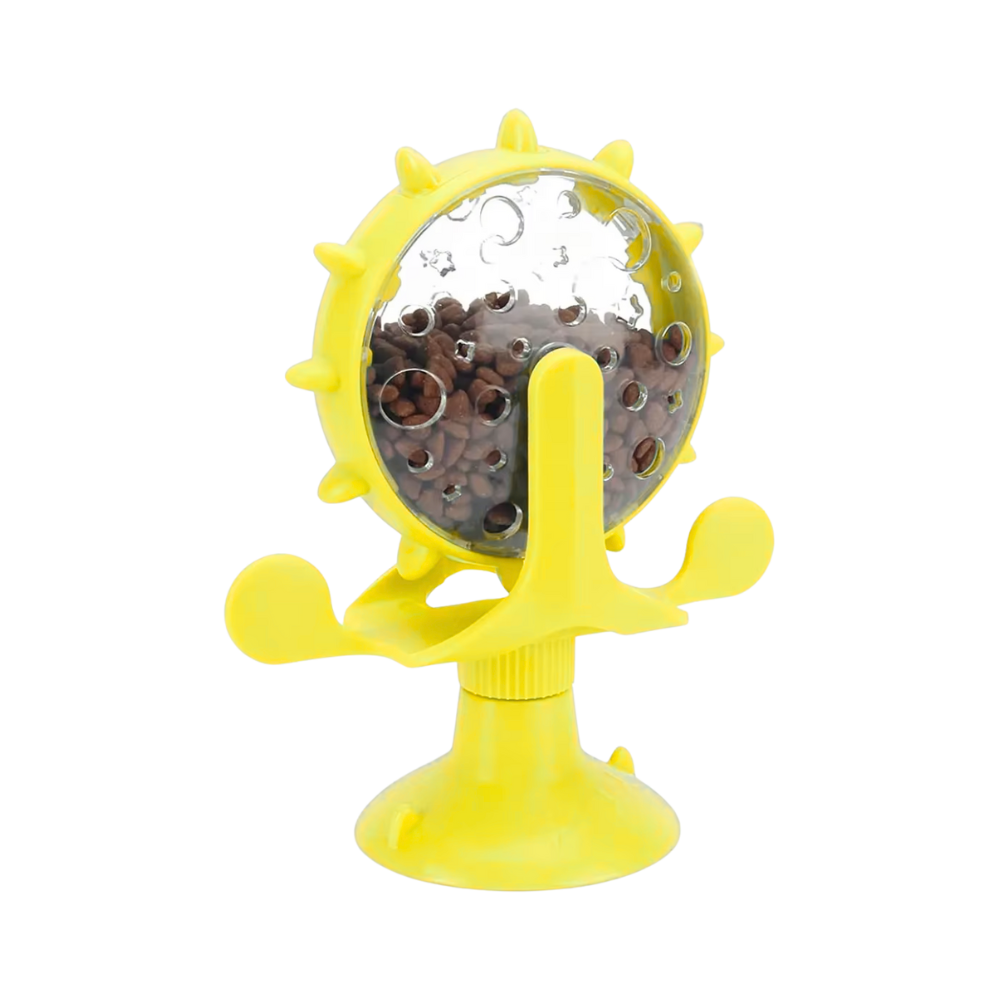 Food Spinning Windmill Interactive Slow Feeder Toy For Dogs & Cats