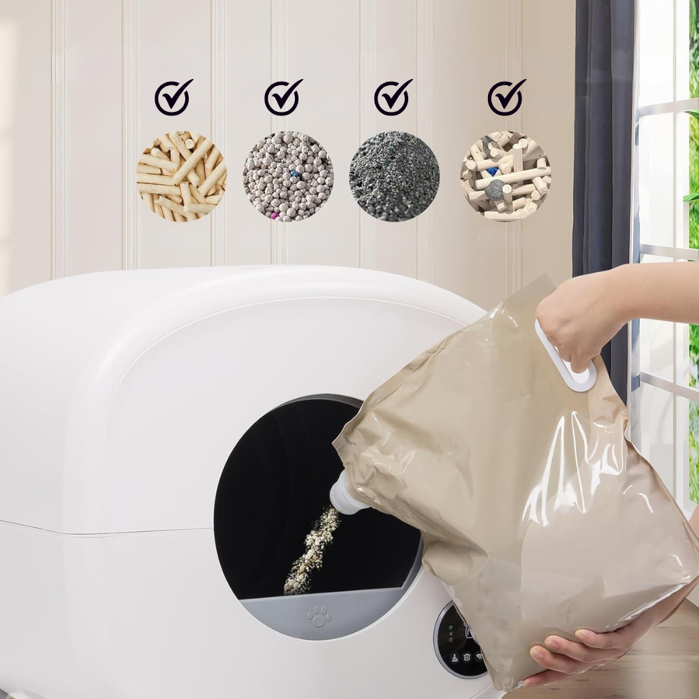 Self-Cleaning Cat Litter Box | Automatic with Ambient Lighting