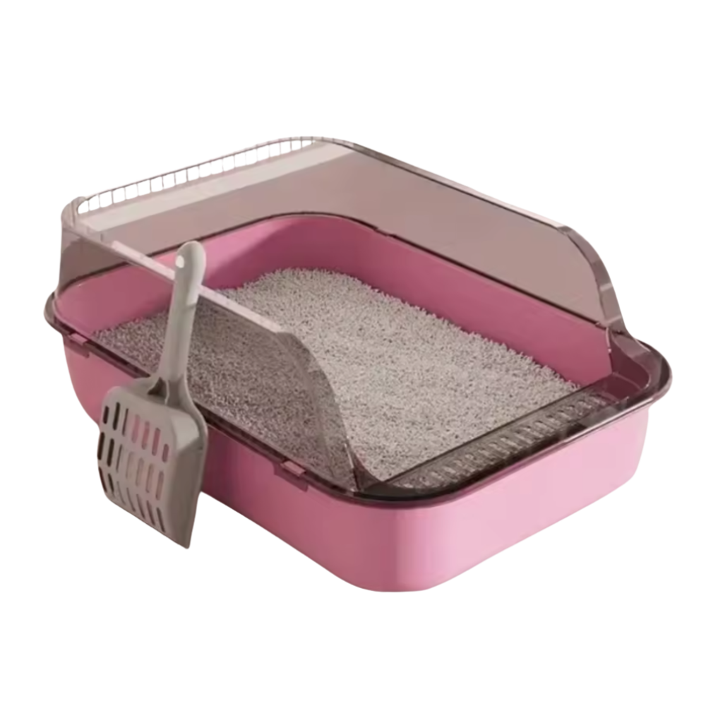Enclosed Cat Litter Box, Pull-Out Tray & Stylish Design