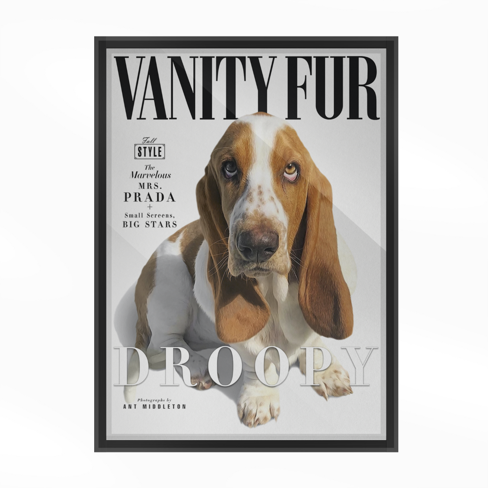 Personalized Pet Poster Your Cat or Dog on a Magazine Cover