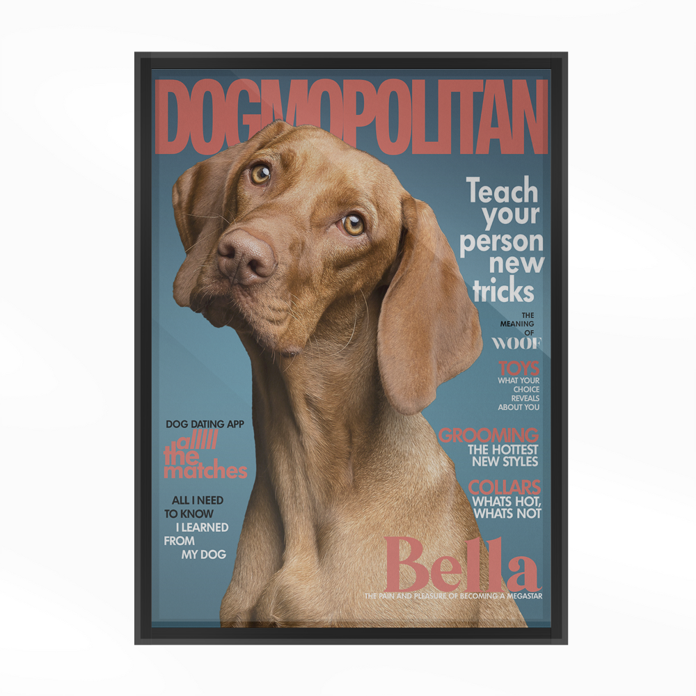 Personalized Pet Poster Your Cat or Dog on a Magazine Cover