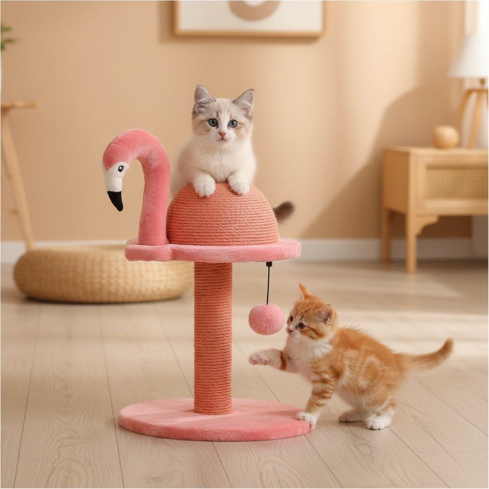 Cute Cat Scratching Post | Cat Tower