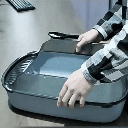 Enclosed Cat Litter Box, Pull-Out Tray & Stylish Design