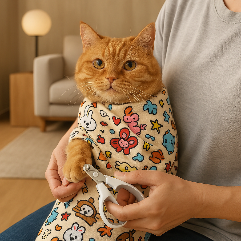 Calming Cat Wrap Stress-Free Nail Trimming & Medicine Administration