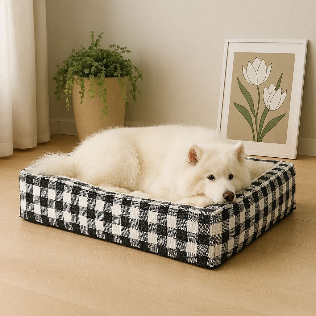 Calming Dog Bed Dog Pillow Comfortable & Soothing Bed With Washable Cover