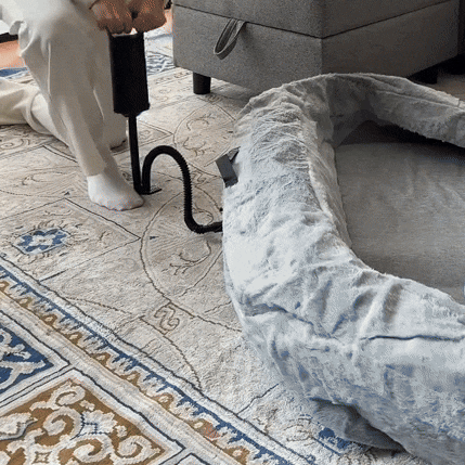 Dog Bed for Humans Oversized Plush Lounge Bed with Memory Foam Support