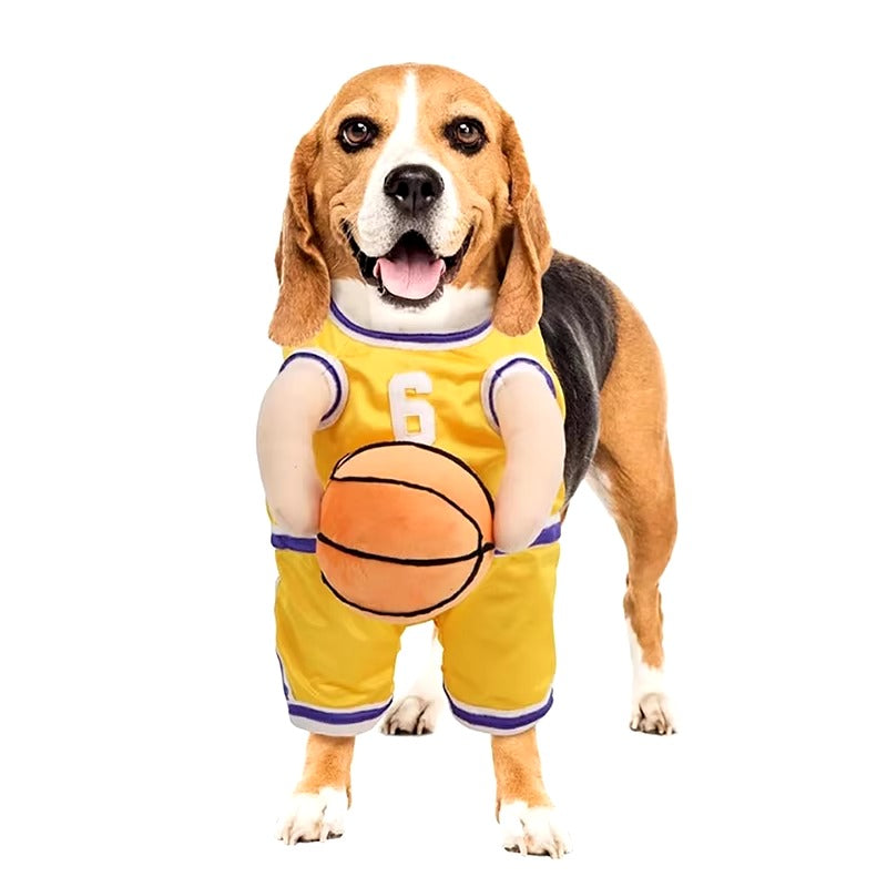Dog Costume Funny Basketball Outfit for Dog Fancy Dress Party & Photoshoot
