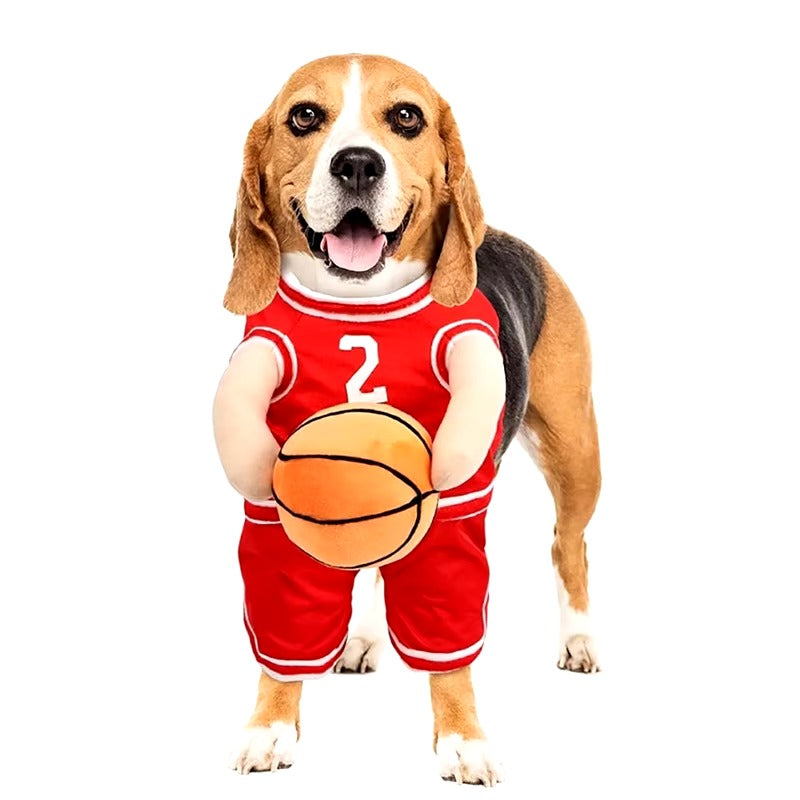 Dog Costume Funny Basketball Outfit for Dog Fancy Dress Party & Photoshoot