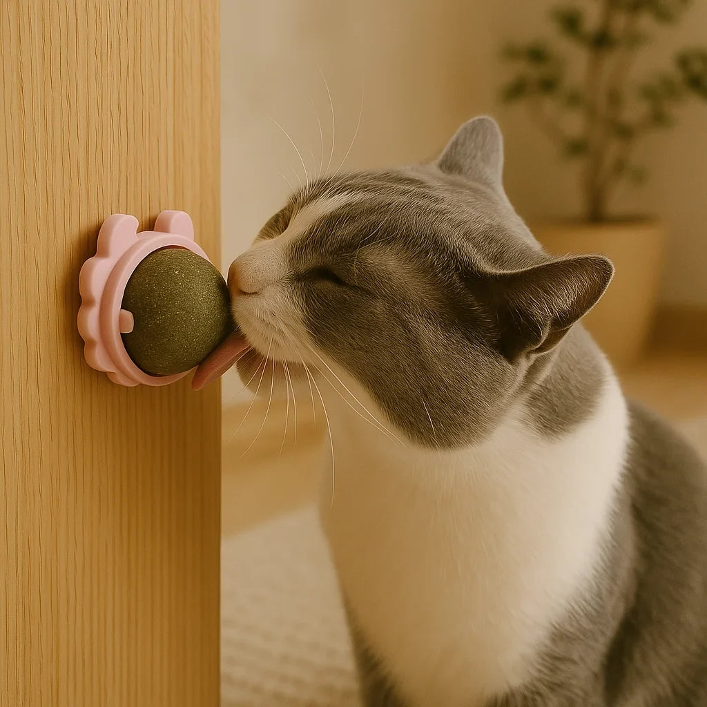 Catnip Snack Ball Cat Ball with Catnip Stimulates Energy & Reduces Stress