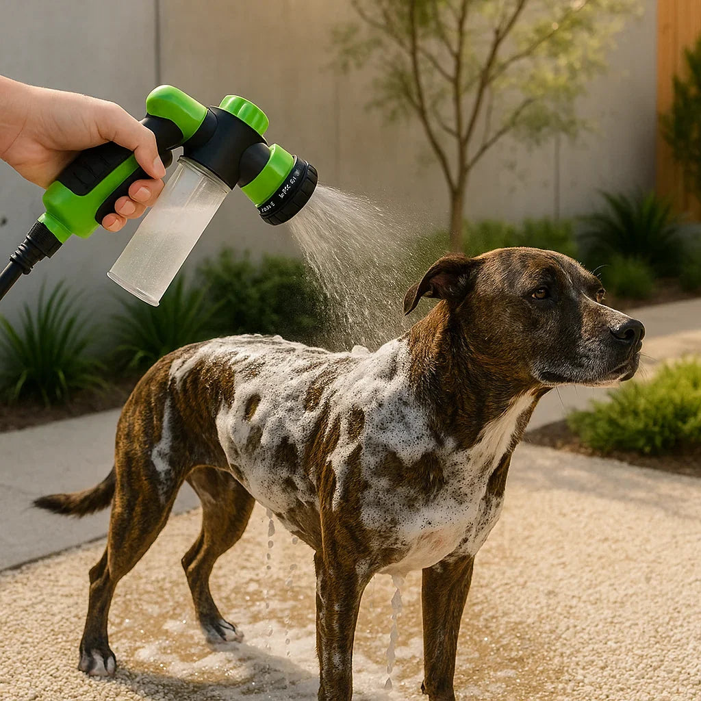 Dog Shower With Soap Dispenser And 8 Water Settings