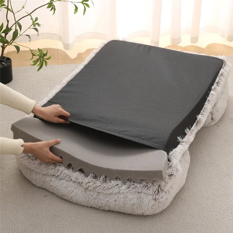 Dog Plush Bed | Non-Slip Dog Bed