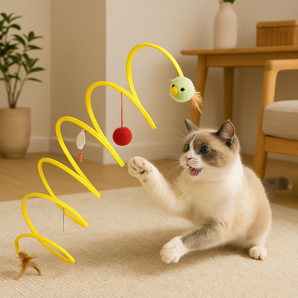 Spiral Toy Interactive Cat Tunnel Spiral Toy For Cats