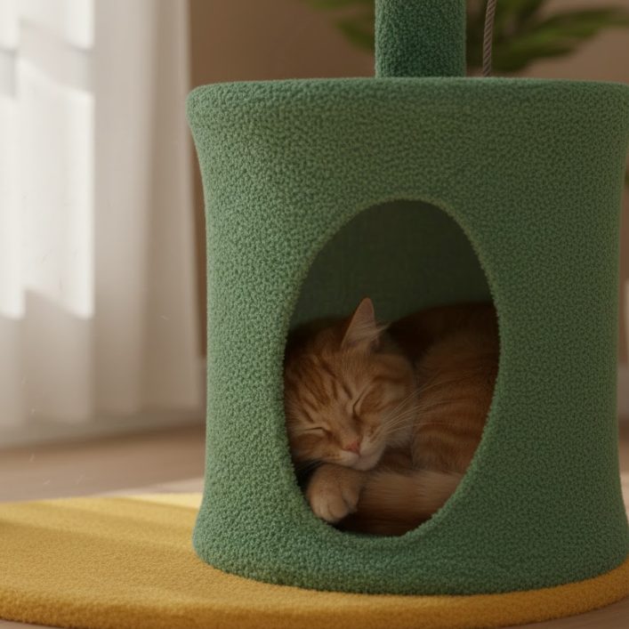 Cat Bed Flower Cat Tower | Scratch-Friendly Cat Tree