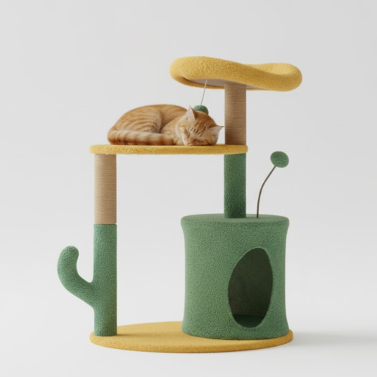 Cat Bed Flower Cat Tower | Scratch-Friendly Cat Tree