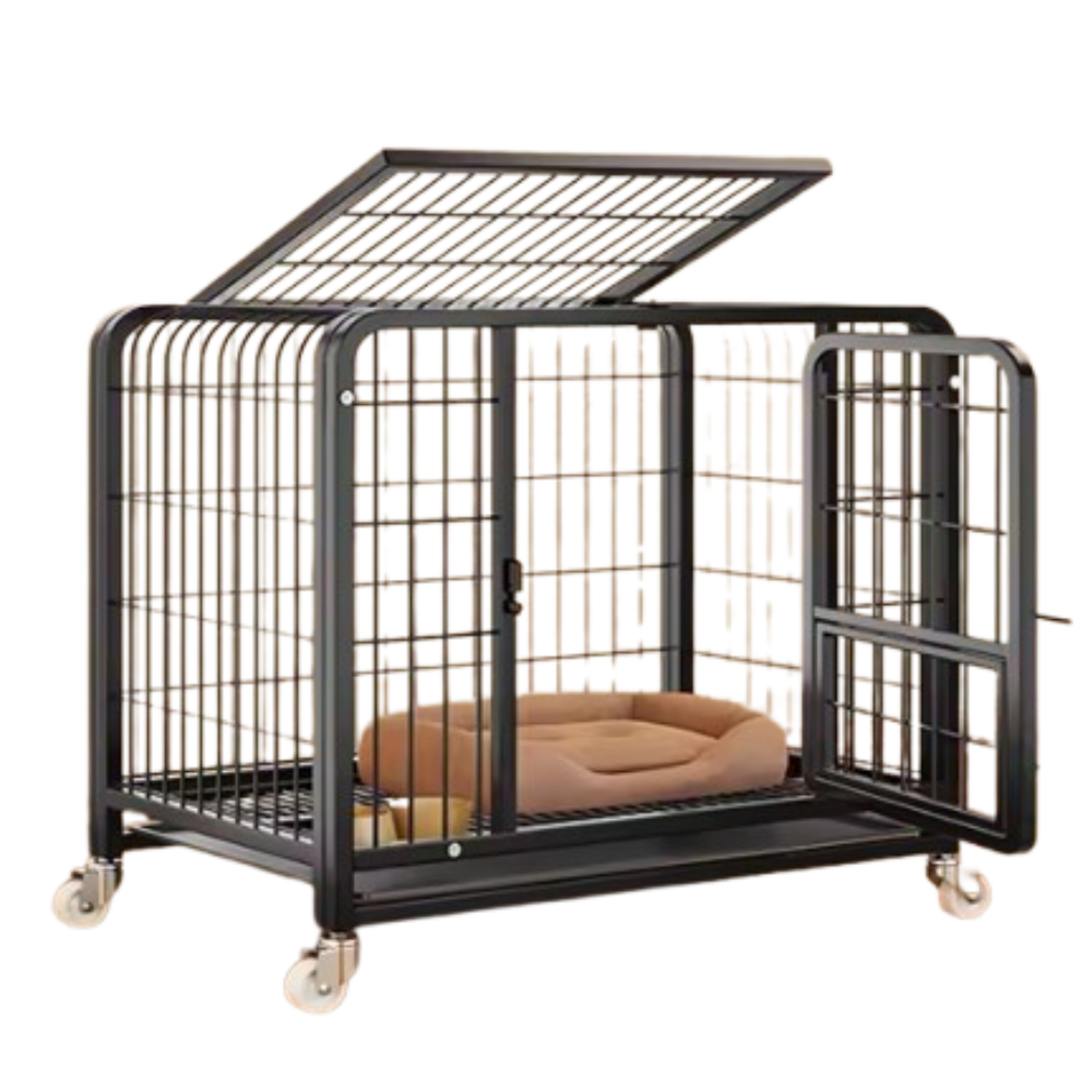 Dog Crate for Large Dogs Escape-Proof Dog Crate, Steel Cage