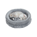 Soft Round Plush Cat Bed | Washable