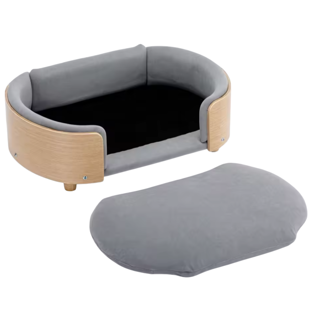 Orthopedic Wooden Frame Dog Sofa | Dog Bed