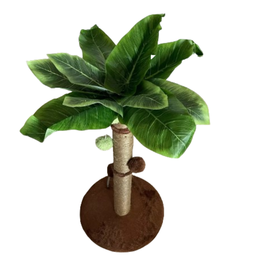 Cat Tree Scratching Post Made of Coconut Rope Durable Compact Cat Tree