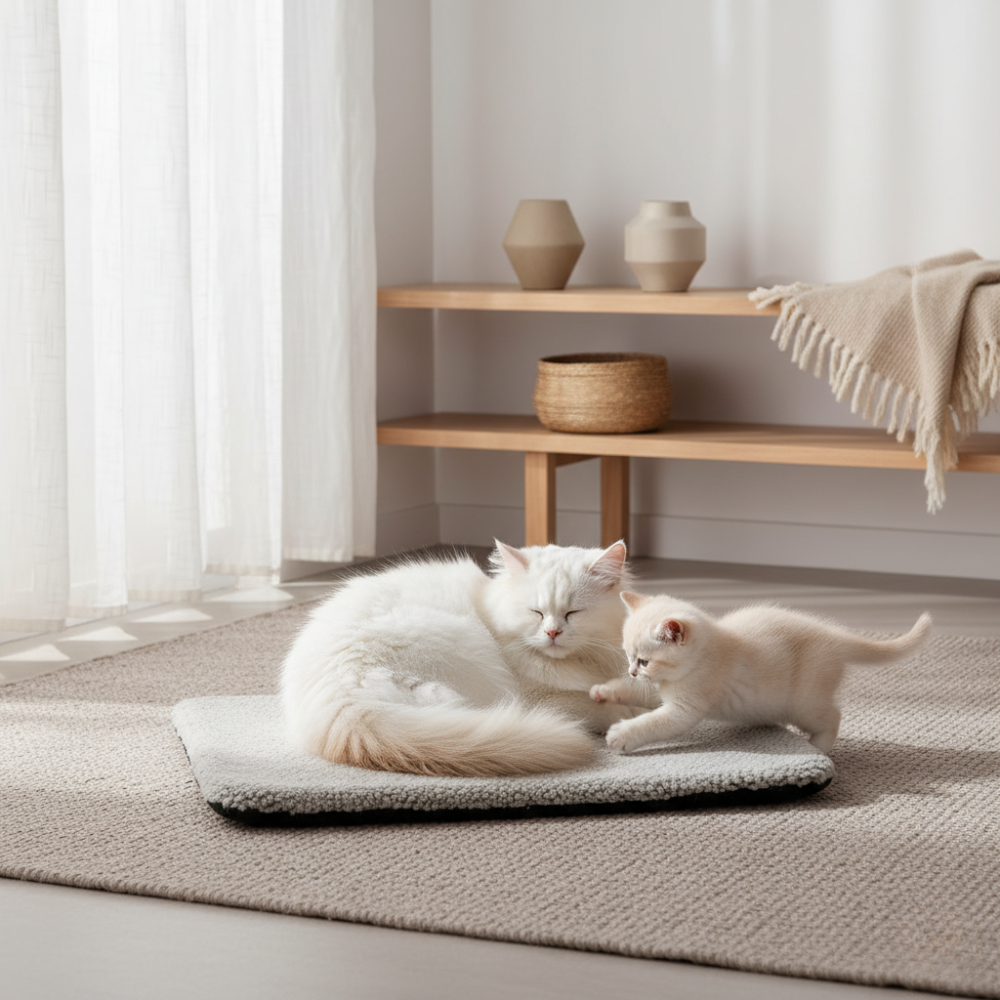 Self-Heating Cat Bed | Anti-Slip & Washable