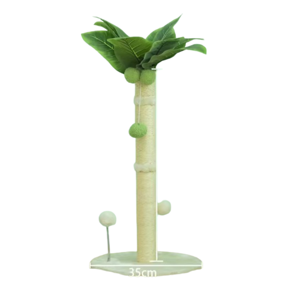 Cat Tree Scratching Post Made of Coconut Rope Durable Compact Cat Tree