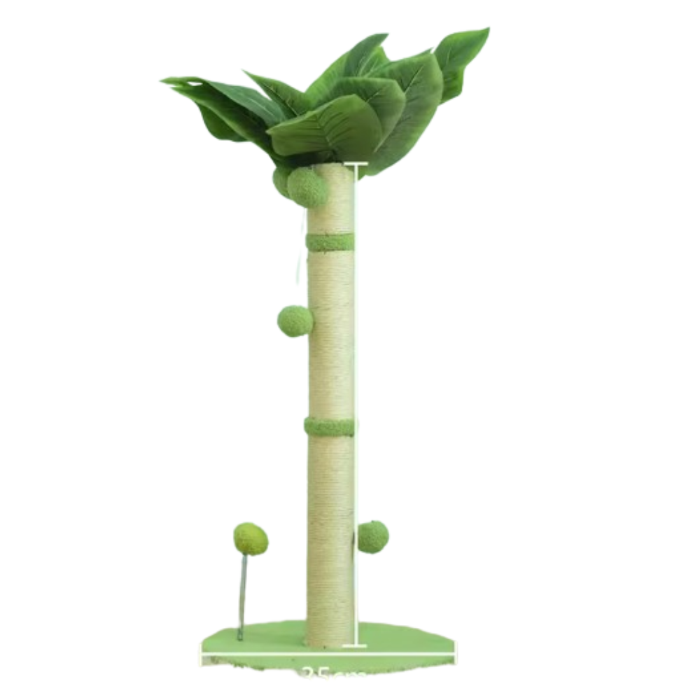 Cat Tree Scratching Post Made of Coconut Rope Durable Compact Cat Tree