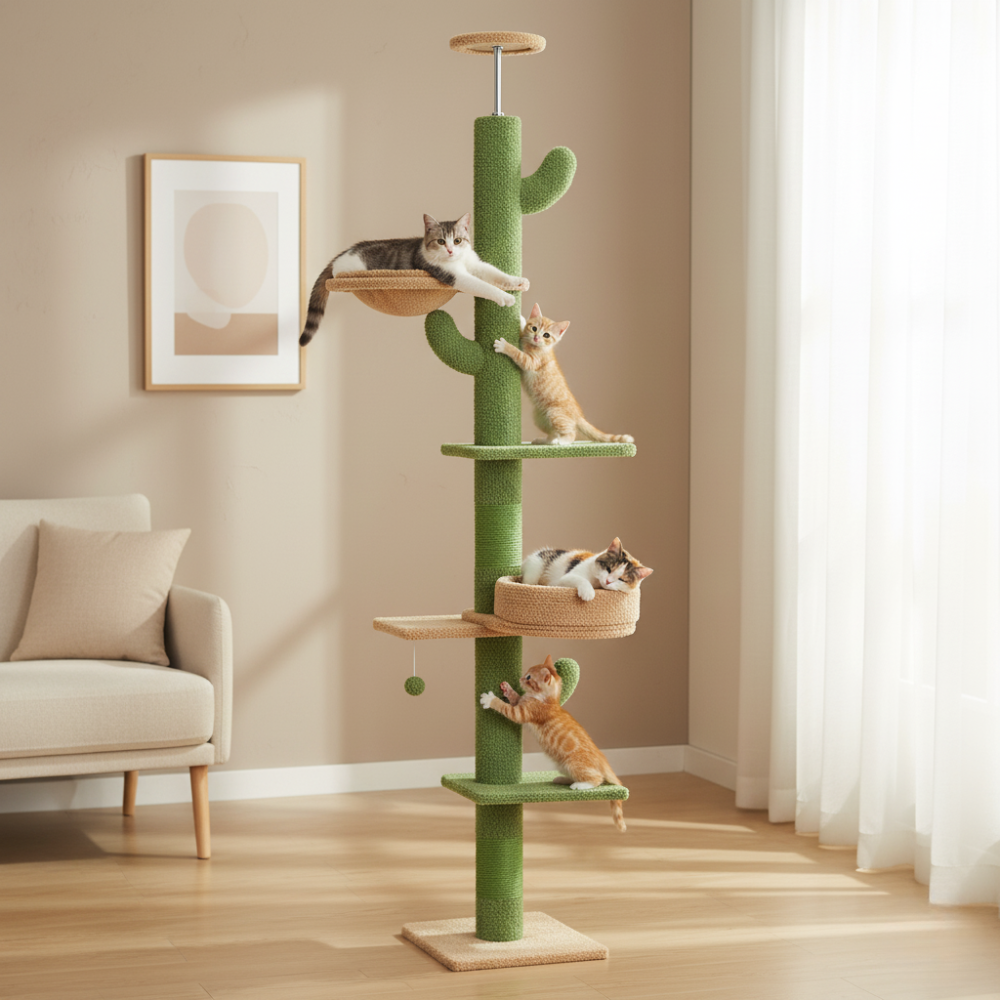 Cat Adjustable Tree | Scratch-Friendly