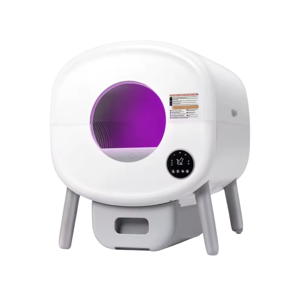 Self-Cleaning Cat Litter Box | Automatic with Ambient Lighting