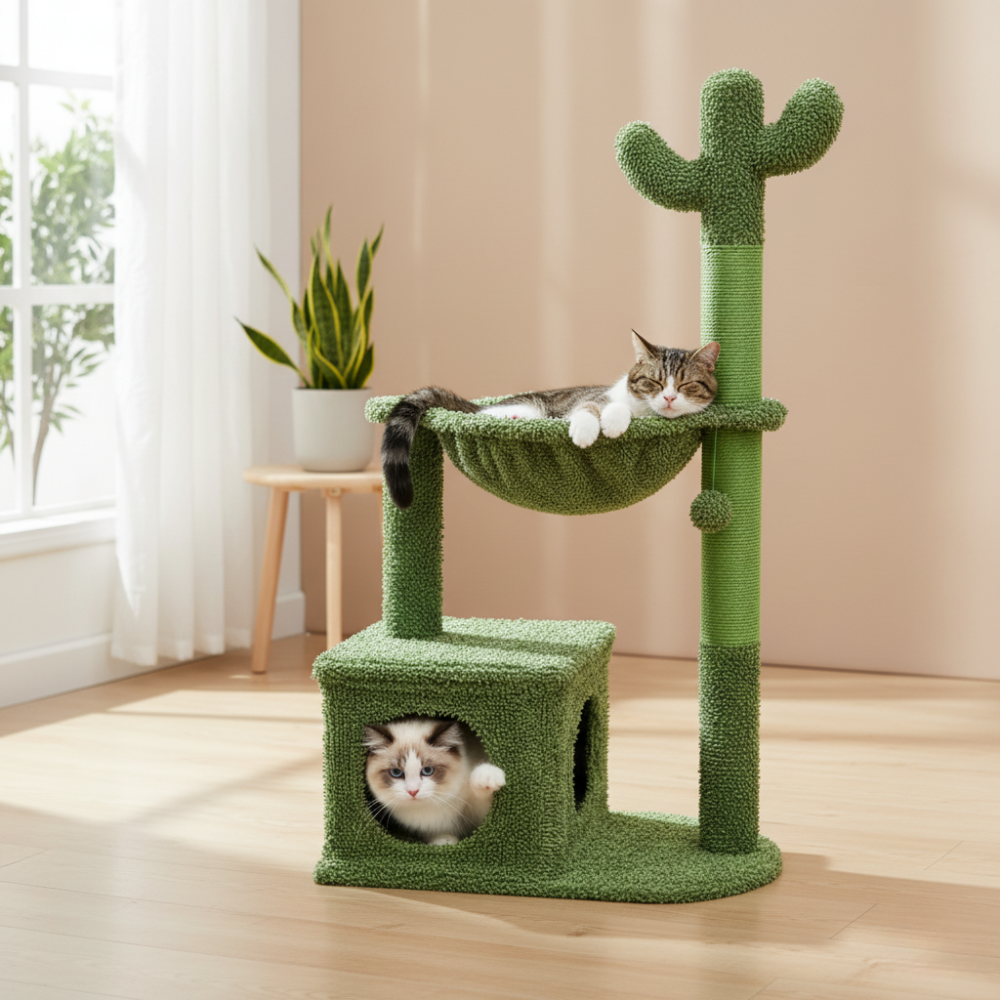 Cat Scratching Post | Cactus-Inspired Tower
