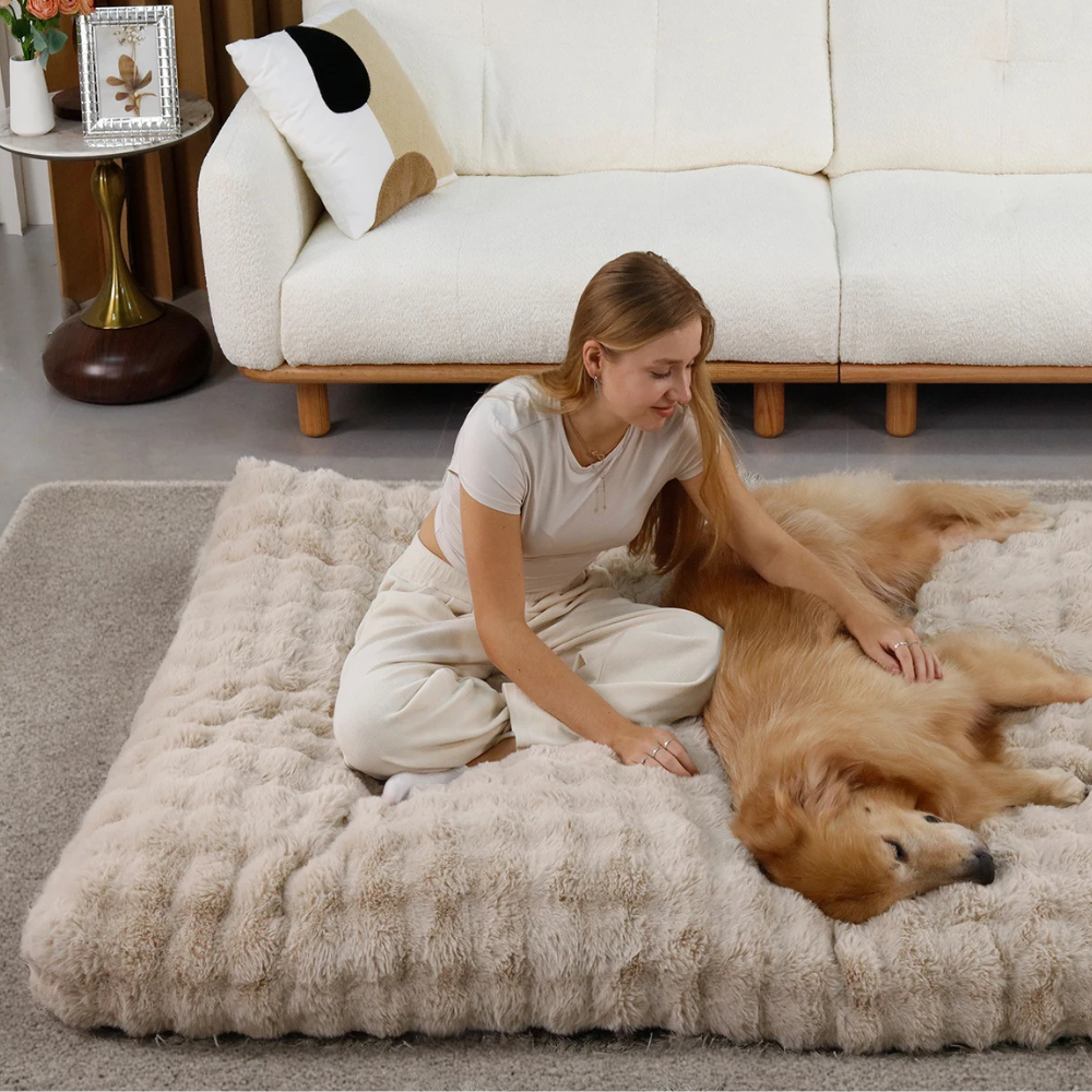 Dog Plush Mattress | Washable Mattress For Large Dogs