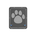 Magnetic Cat Flap for Sliding Screen Doors Self-Closing Flap with Insect Stop