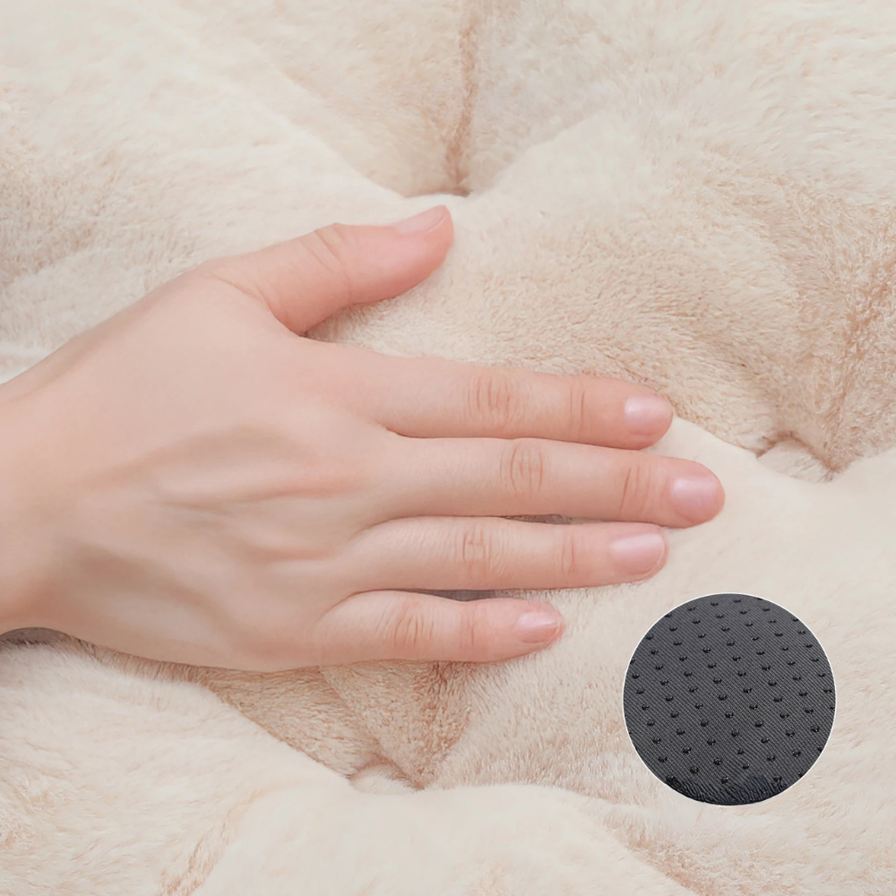 Soft Round Plush Cat Bed | Washable