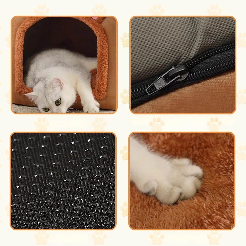 Beer-Shaped Cat House | Foldable with Removable Cushion