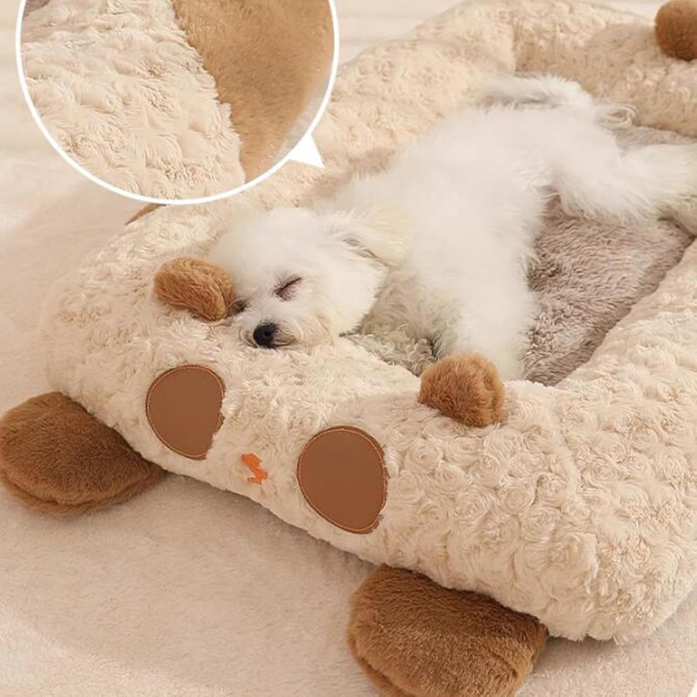 Dog Plush Bed | Curl Shaped Nest Bed