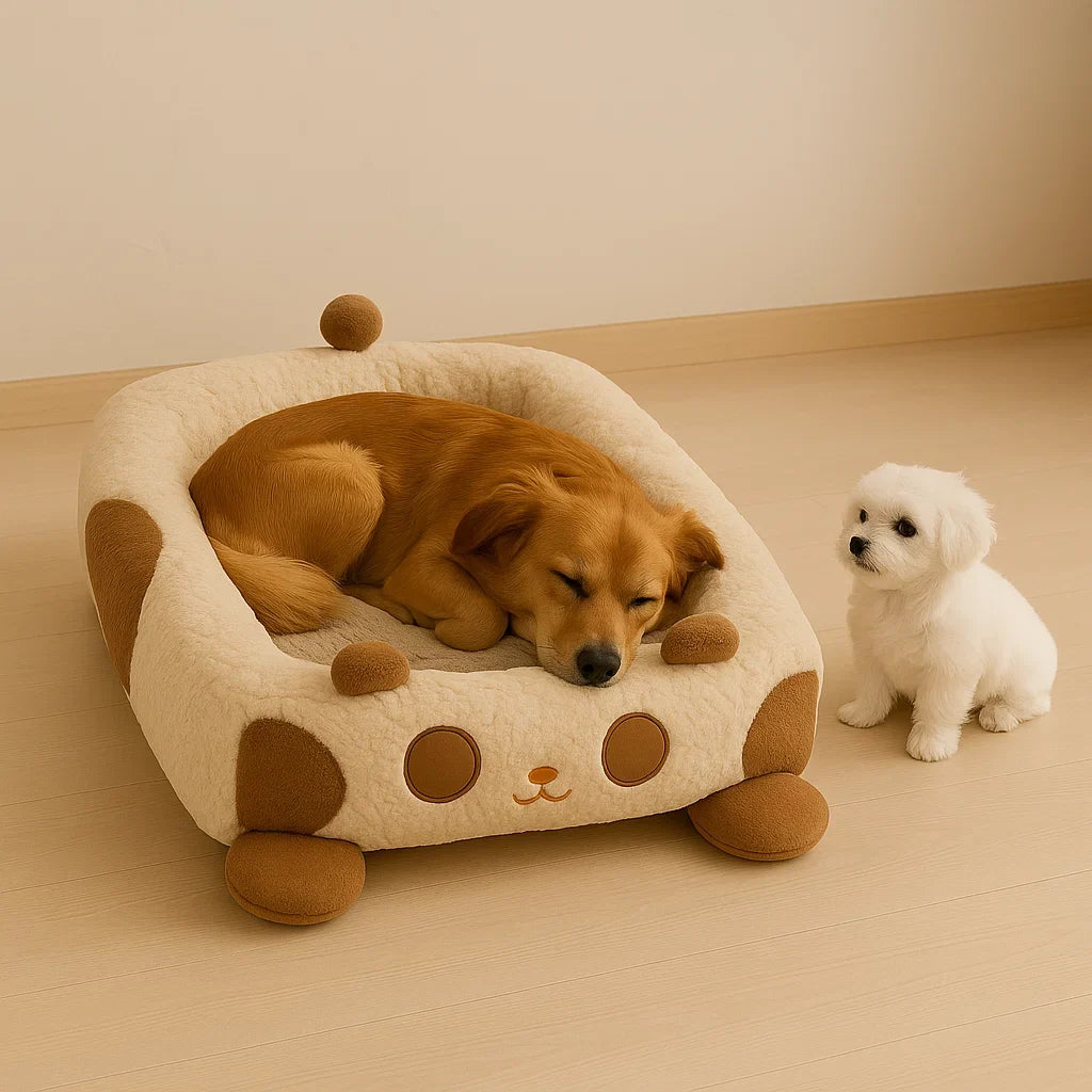 Dog Plush Bed | Curl Shaped Nest Bed