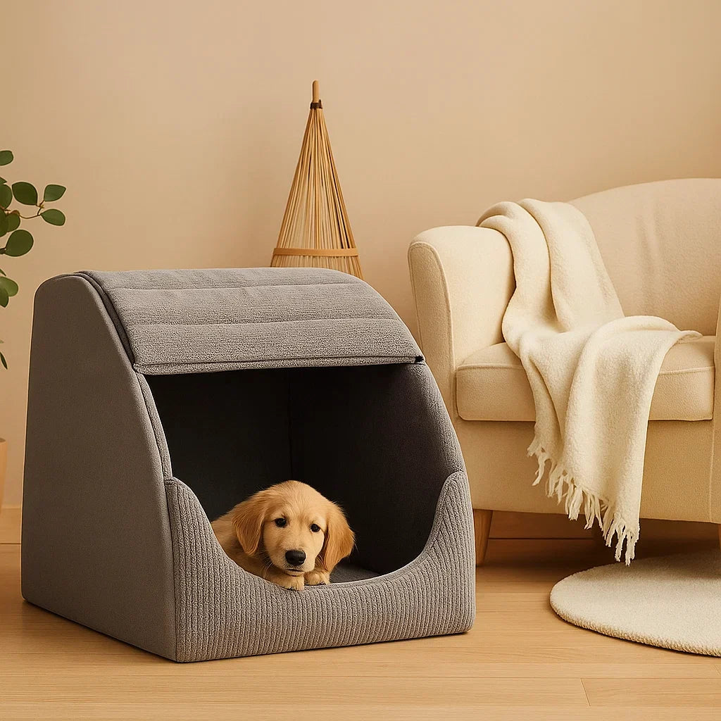 Dog Cave Bed | Washable Enclosed Bed