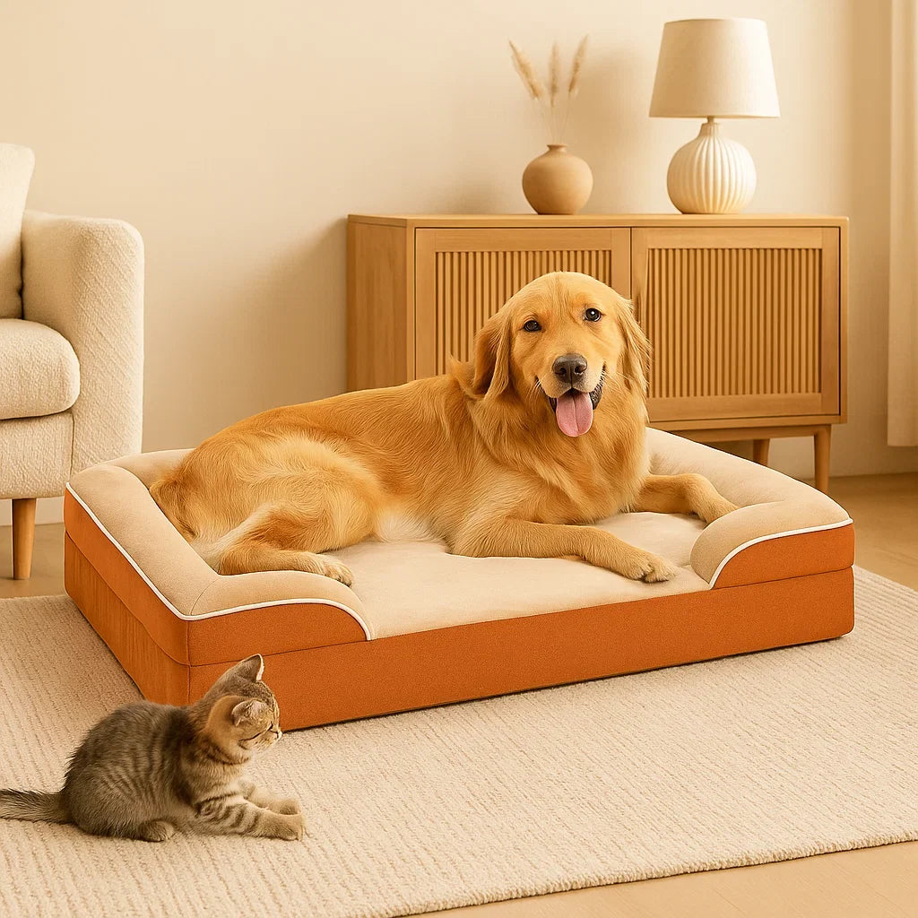 Orthopedic Dog Bed | Washable Corduroy Sofa