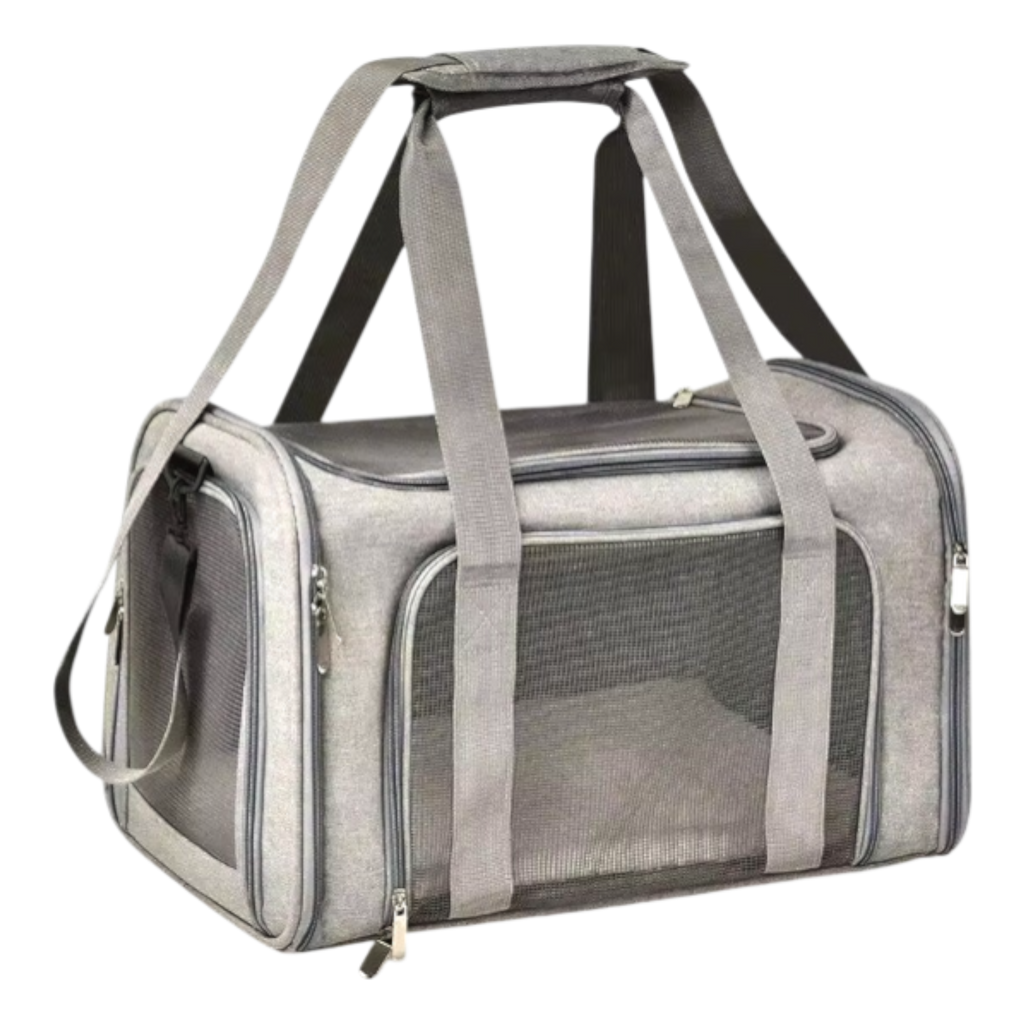 Airplane-Appropriate Dog Travel Bag Pet Carrier With Breathable Mesh