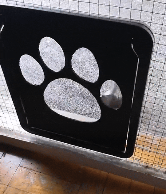 Magnetic Cat Flap for Sliding Screen Doors Self-Closing Flap with Insect Stop