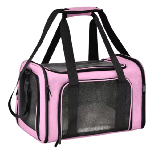 Airplane-Appropriate Dog Travel Bag Pet Carrier With Breathable Mesh