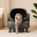 Automatic Cat Litter Box with Odor Removal and App Function